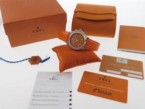 Thumbnail von Ebel Le Modulor 1911 Chronograph im Full Set Top Zustand original Krokoband und Faltschließe