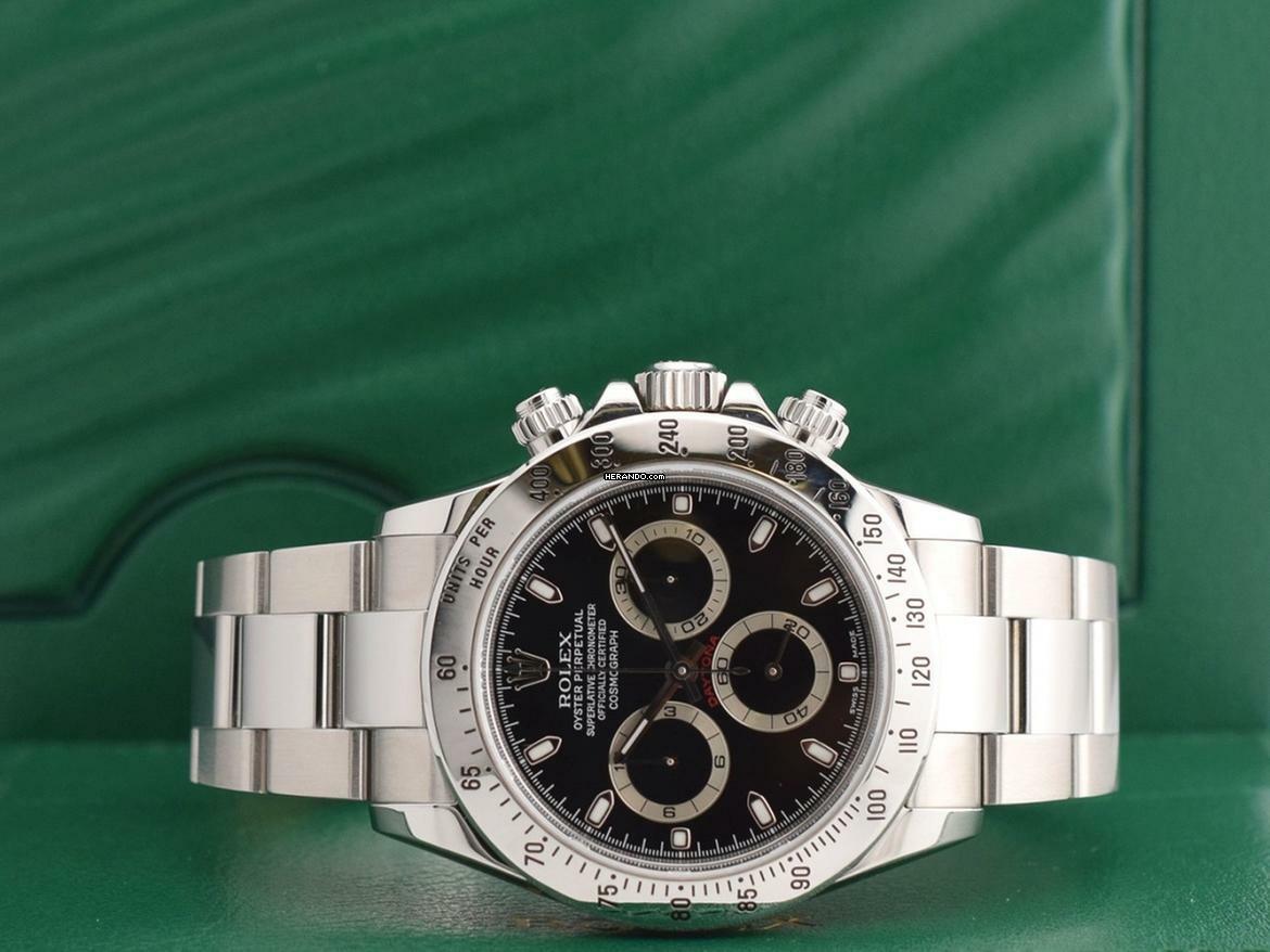 Thumbnail von Rolex Daytona Cosmograph Daytona 116520 Black Dial - Like New Full Set 2007