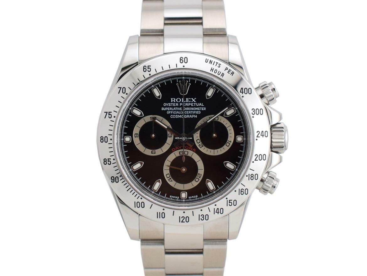 Thumbnail von Rolex Daytona Cosmograph Daytona 116520 Black Dial - Like New Full Set 2007