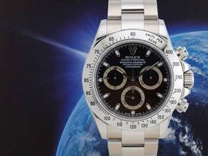Thumbnail von Rolex Daytona Cosmograph Daytona 116520 Black Dial - Like New Full Set 2007