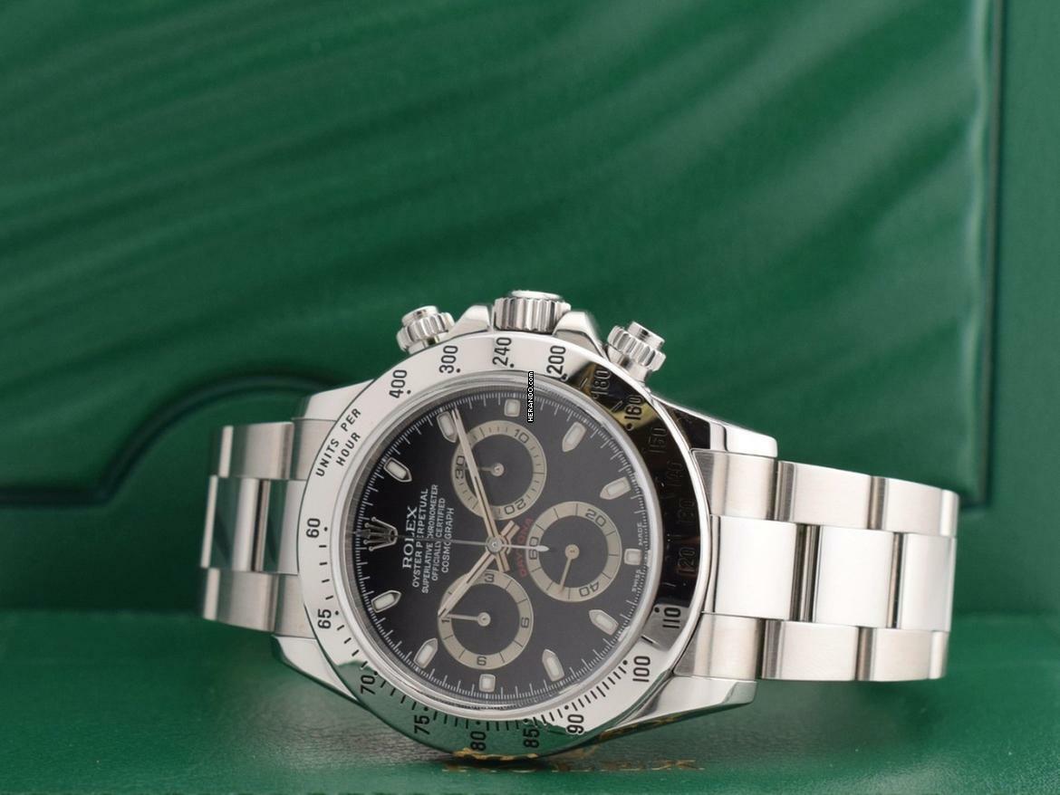 Thumbnail von Rolex Daytona Cosmograph Daytona 116520 Black Dial - Like New Full Set 2007