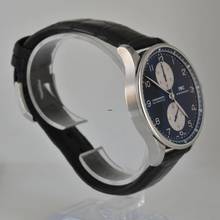 Thumbnail von IWC Portugieser Chronograph Portuguese IW371404 chronograph Panda black dial 2007 Full Set