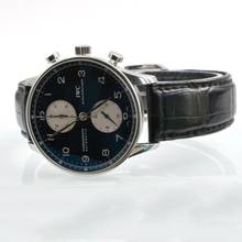 Thumbnail von IWC Portugieser Chronograph Portuguese IW371404 chronograph Panda black dial 2007 Full Set