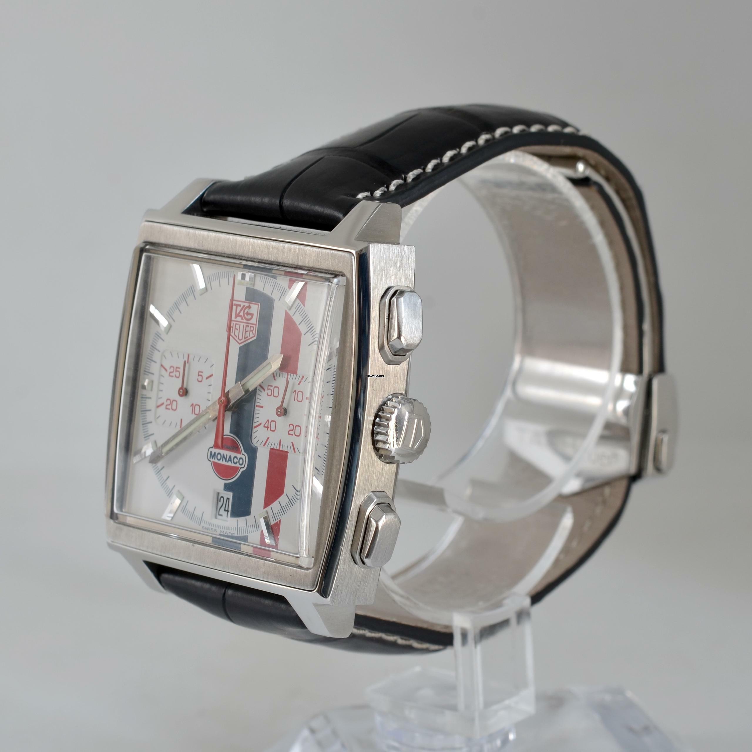 Thumbnail von TAG Heuer Monaco chronograph CW2118 Gulf 2006 Limited Edition Full Set