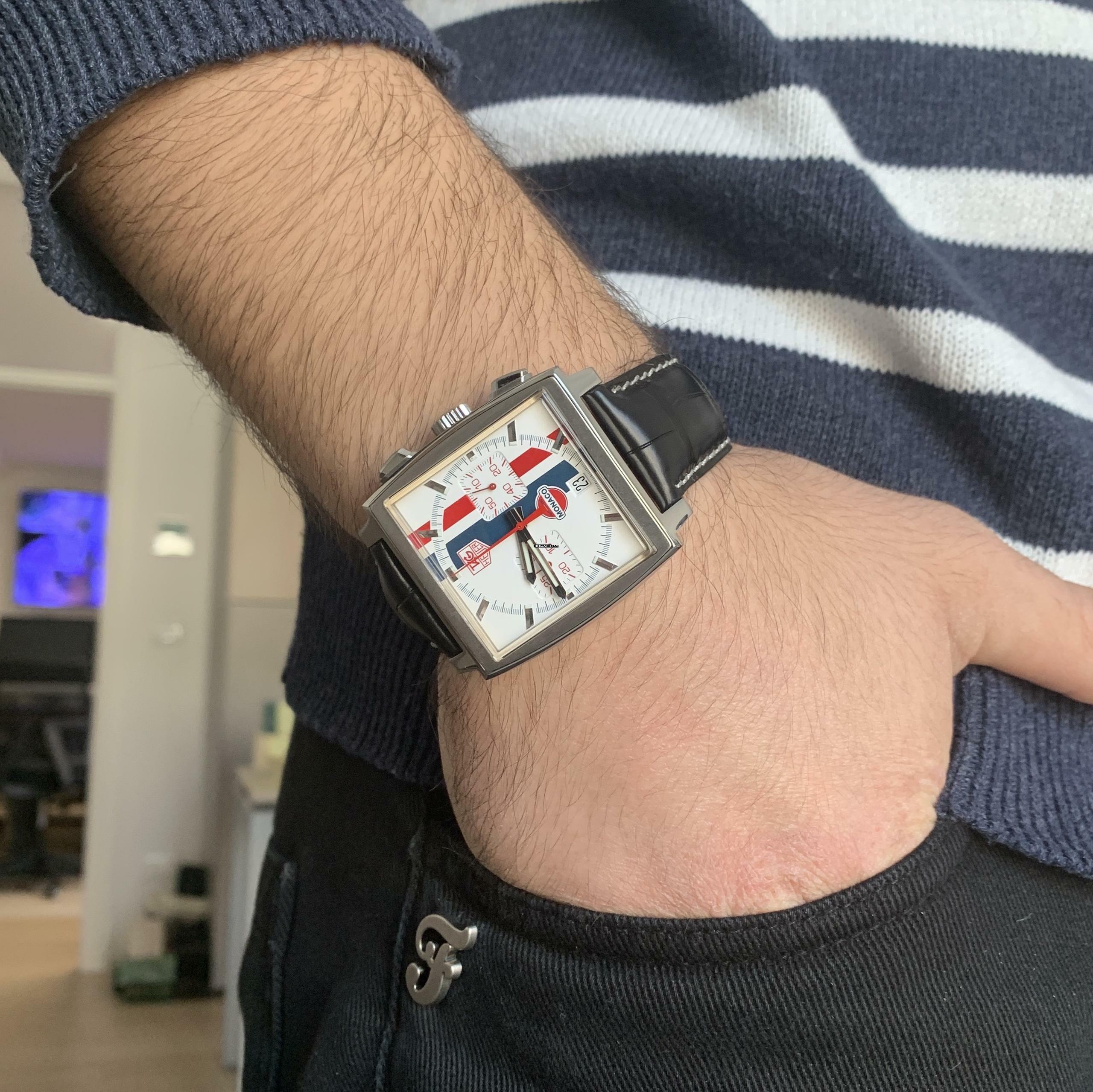 Thumbnail von TAG Heuer Monaco chronograph CW2118 Gulf 2006 Limited Edition Full Set