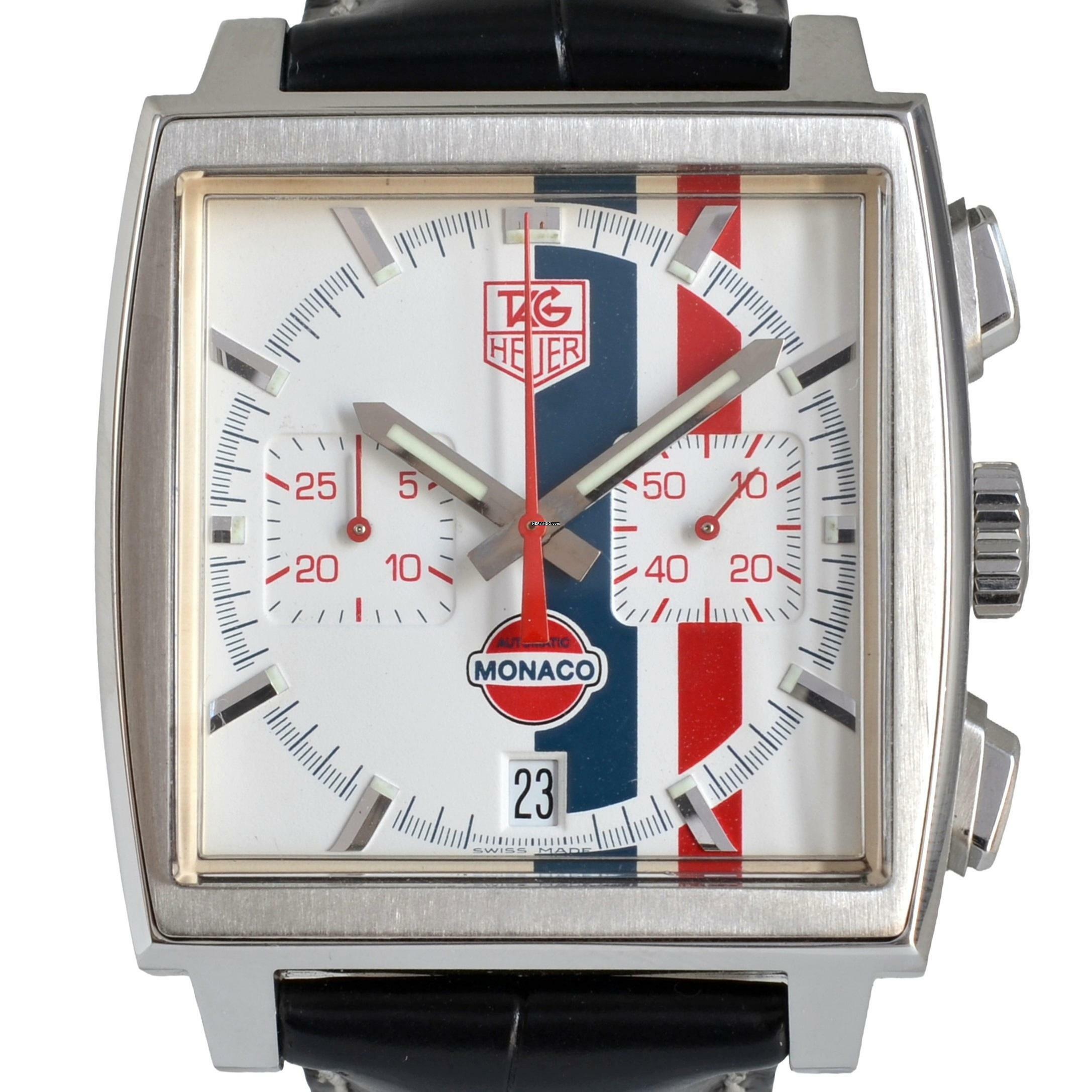 Thumbnail von TAG Heuer Monaco chronograph CW2118 Gulf 2006 Limited Edition Full Set