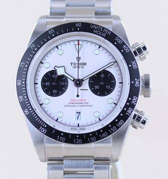 Tudor Black Bay Chrono Panda Chrono white MT5813 41mm B+P Diver Stahlband Top 