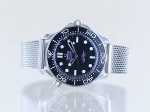 Thumbnail von Omega Seamaster Diver 300 M Black Dial 42mm No Date Steel Top Stahlband B+P