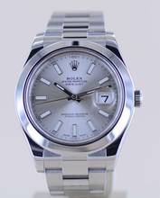 Thumbnail von Rolex Datejust II Stahl Oyster Silver Stick Dial 41mm silber 116300 B+P