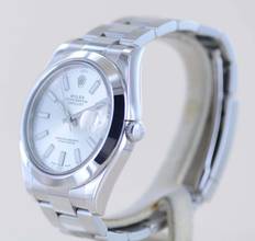 Thumbnail von Rolex Datejust II Stahl Oyster Silver Stick Dial 41mm silber 116300 B+P