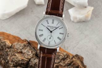 Thumbnail von Patek Philippe Calatrava 18K Weissgold Handaufzug Ref. 7119/1 Klassiker