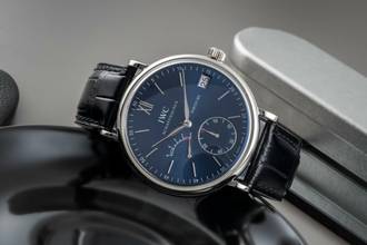 Thumbnail von IWC Portofino Handaufzug 8 Days Edelstahl Handaufzug Herrenuhr Ref. IW510106 Papiere 2015