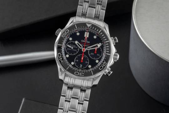  Omega Seamaster Diver 300 M Chronograph Stahl Automatik Ref. 212.30.42.50.01.001 B&P 