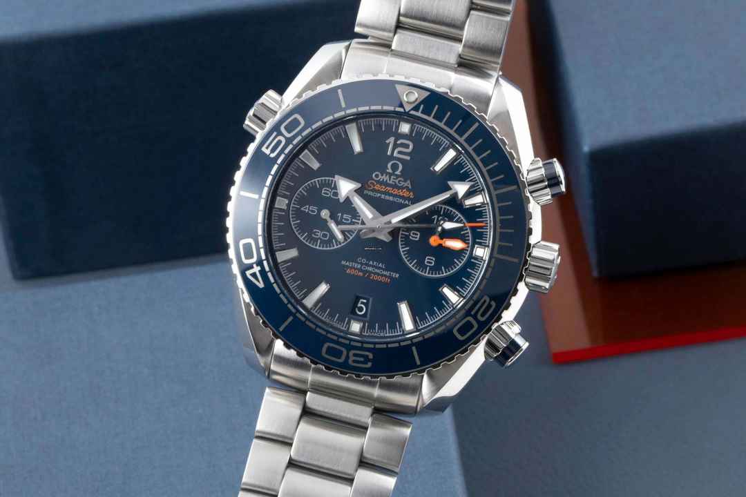  Omega Seamaster Planet Ocean Chronograph 600M Co-Axial Ref. 215.30.46.51.03.001 B&P 