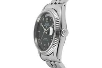 Thumbnail von Tudor Prince Date Day Automatik Edelstahl / Weissgold Ref. 76214 Papiere