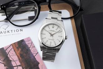 Thumbnail von Rolex Oyster Perpetual 39 White Dial Automatik Ref. 114300 Box & Papiere 2016