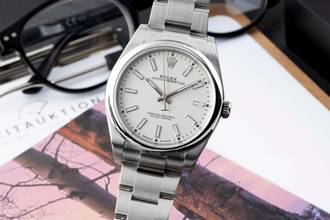 Thumbnail von Rolex Oyster Perpetual 39 White Dial Automatik Ref. 114300 Box & Papiere 2016
