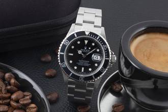 Thumbnail von Rolex Submariner Date 40 Stahl Automatik Herrenuhr Ref. 16610 Papiere 2008