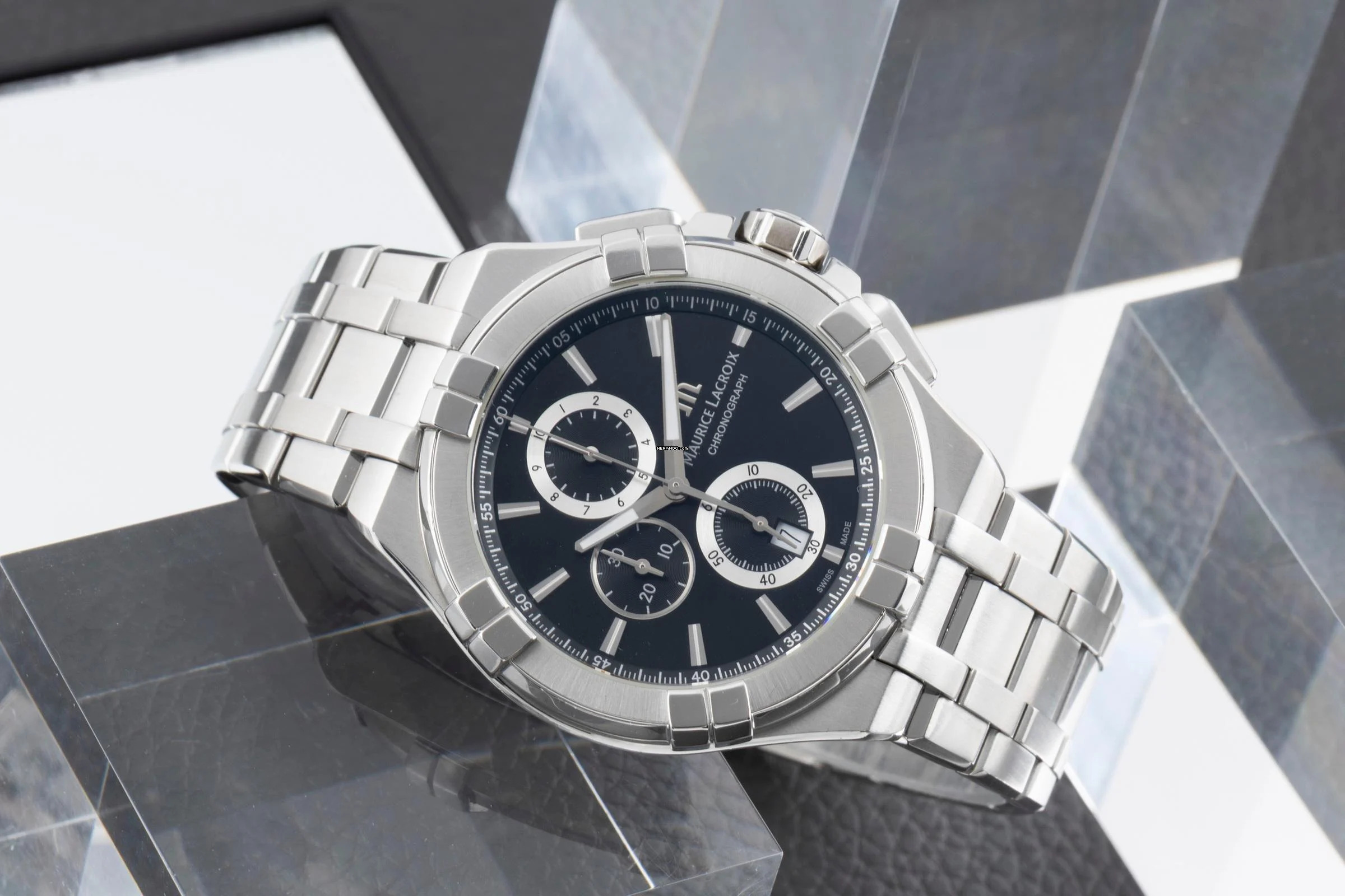 Thumbnail von Maurice Lacroix AIKON Chronograph Stahl Quarz Herrenuhr Ref AI 1018-SS002-330-1