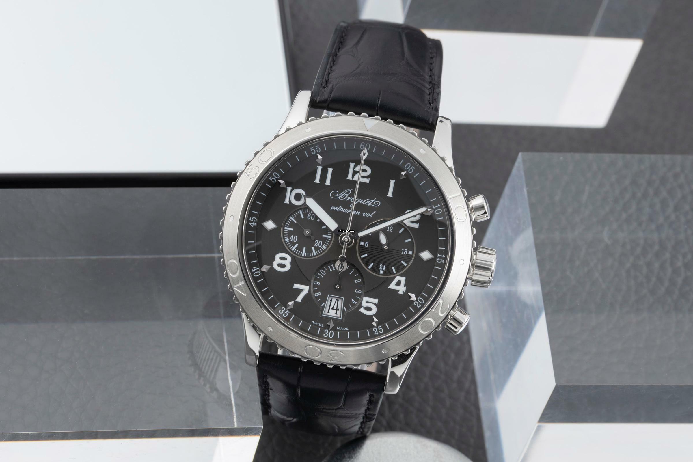 Thumbnail von Breguet Type XX - XXI - XXII Flyback Chronograph Automatik Stahl Herrenuhr Ref 3810ST/92/9ZU