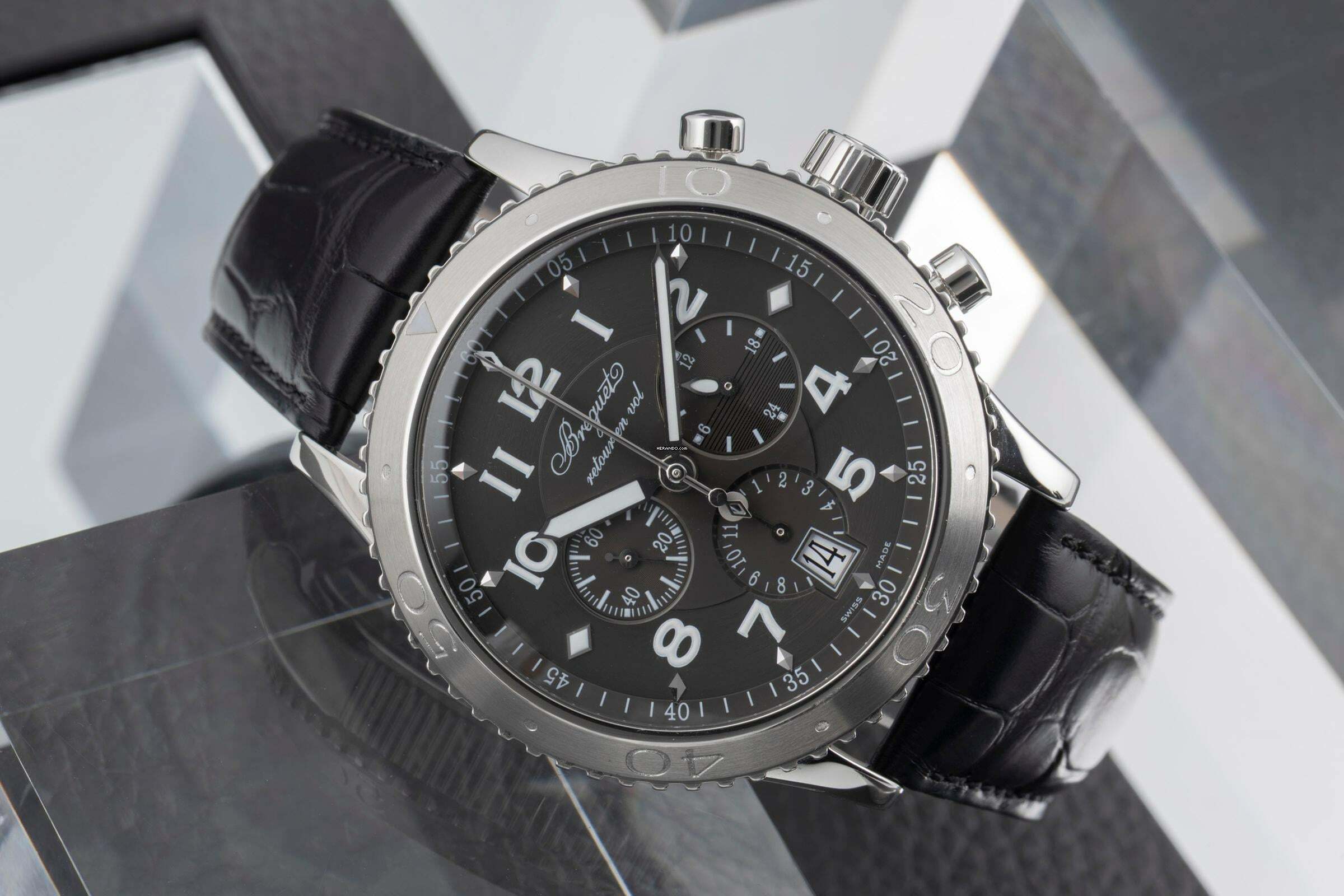 Thumbnail von Breguet Type XX - XXI - XXII Flyback Chronograph Automatik Stahl Herrenuhr Ref 3810ST/92/9ZU