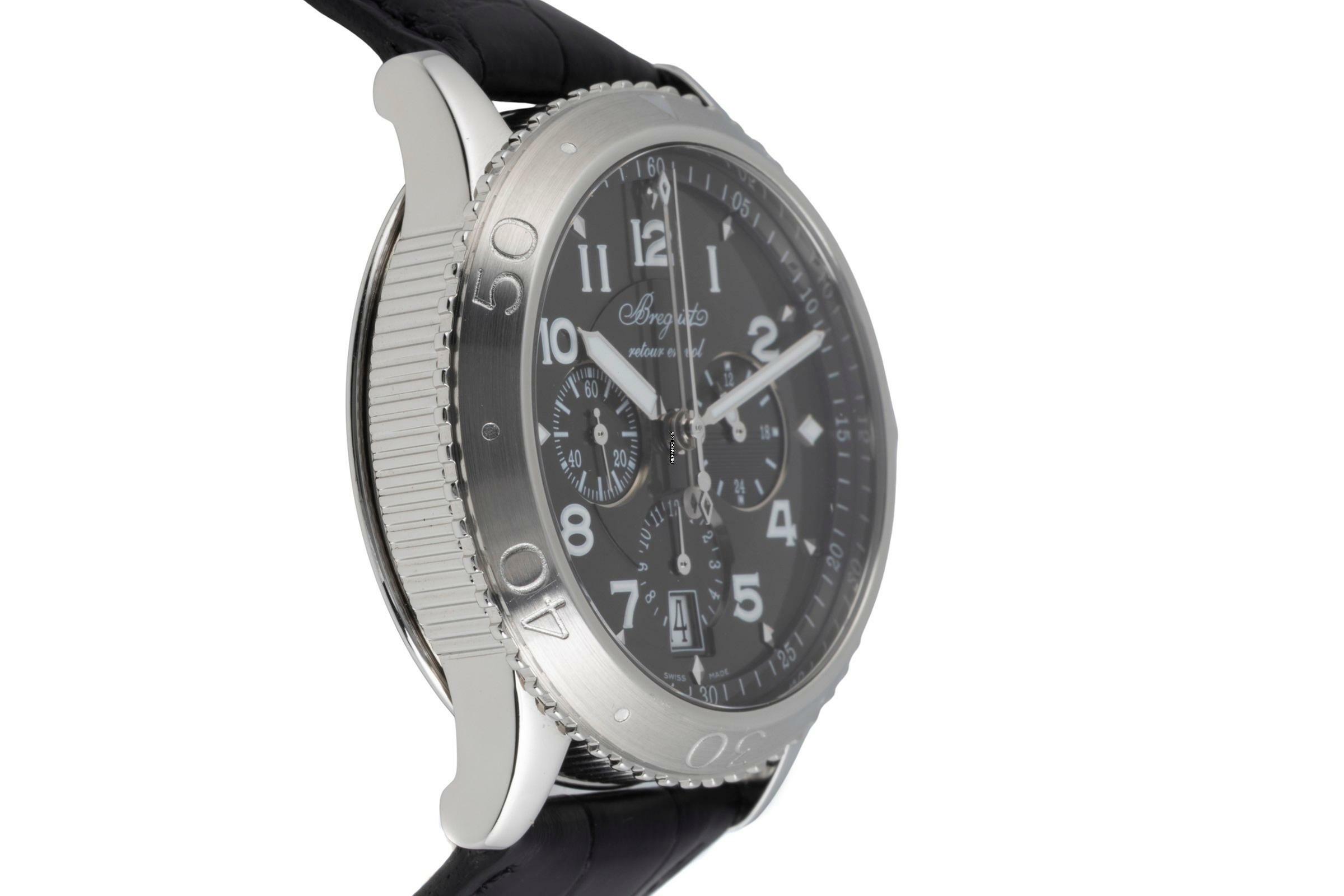 Thumbnail von Breguet Type XX - XXI - XXII Flyback Chronograph Automatik Stahl Herrenuhr Ref 3810ST/92/9ZU