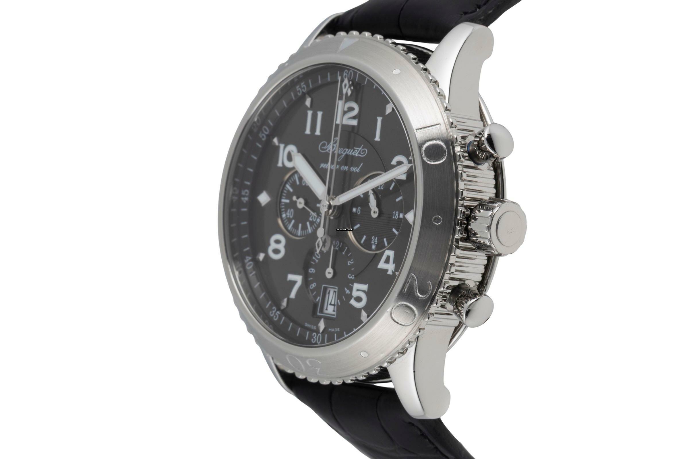 Thumbnail von Breguet Type XX - XXI - XXII Flyback Chronograph Automatik Stahl Herrenuhr Ref 3810ST/92/9ZU