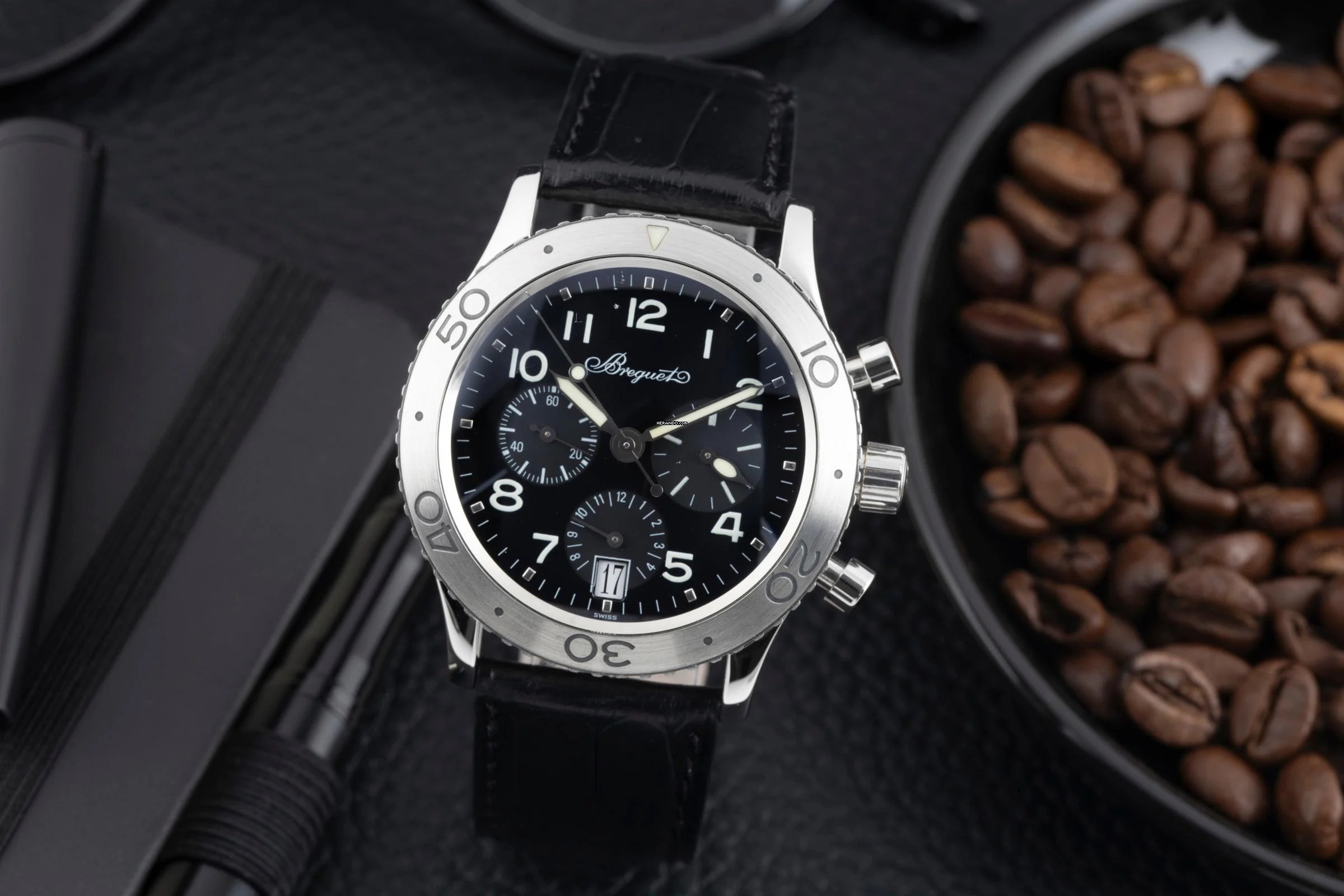 Thumbnail von Breguet Type XX - XXI - XXII Chronograph Edelstahl Automatik Herrenuhr Ref. 3820