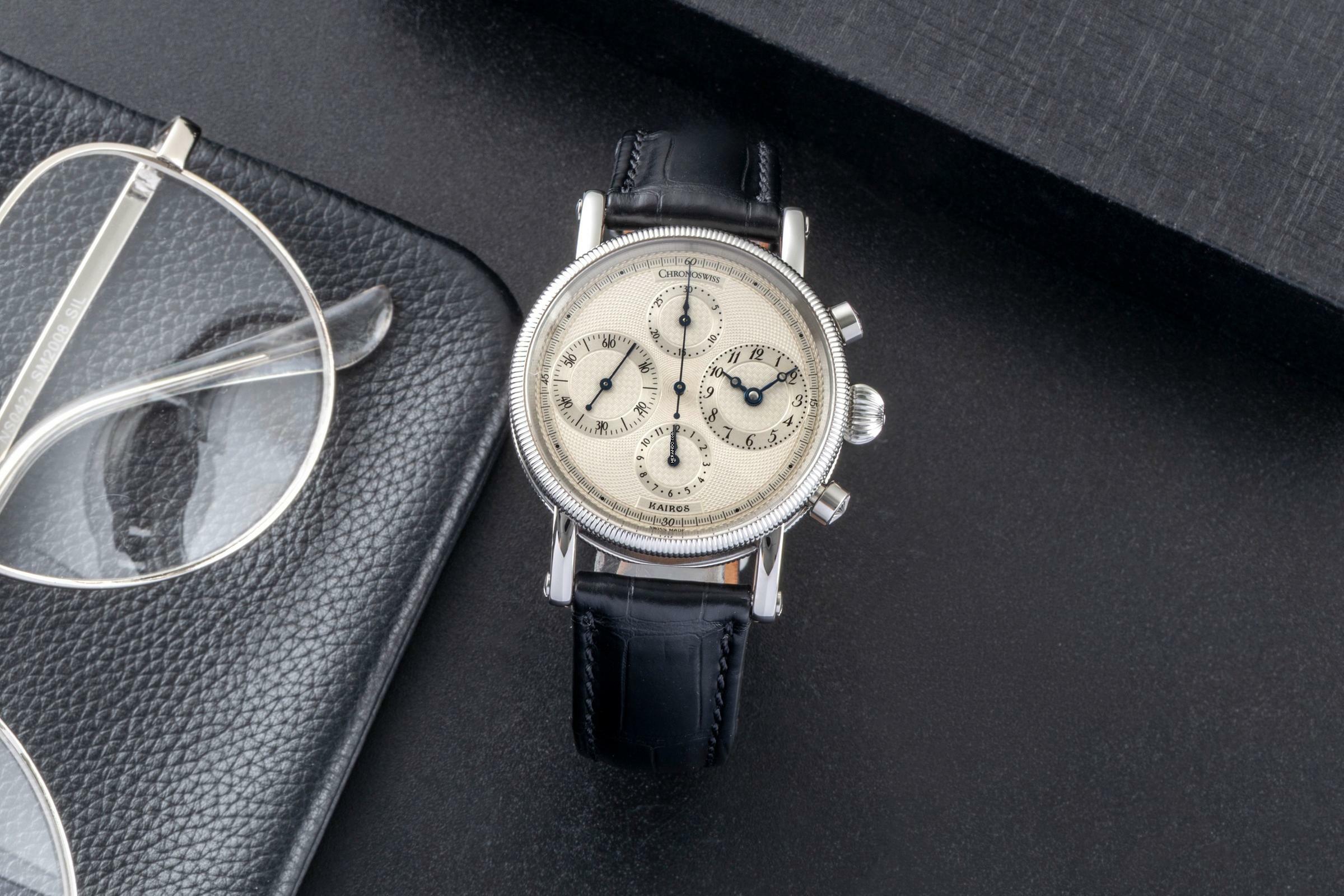 Thumbnail von Chronoswiss Kairos Chronograph Stahl Automatik Herrenuhr Ref. CH 7523
