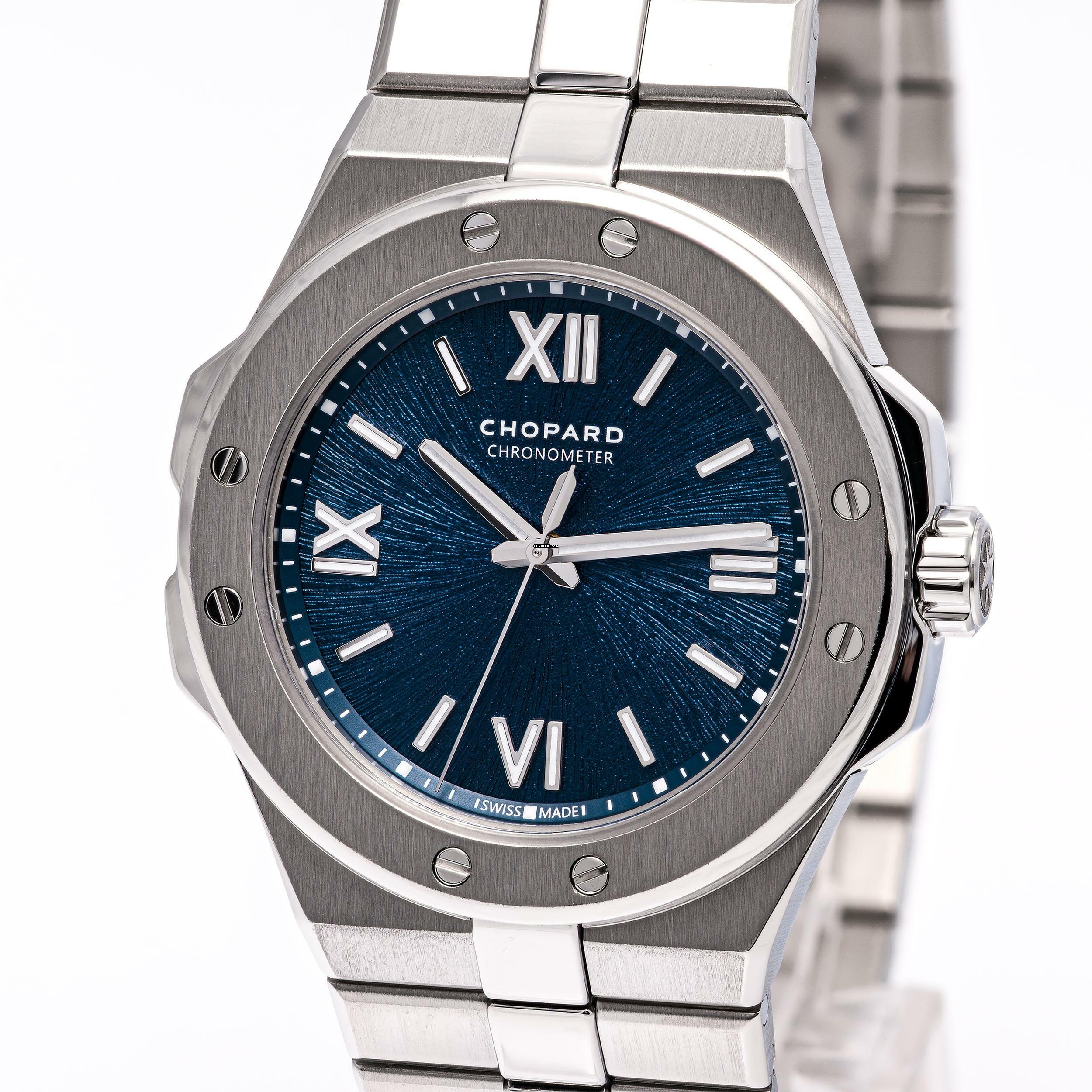  Chopard Alpine Eagle 36 Blue – 298601-3001 – like NEW – 06/2022 Full Set 