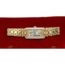 Thumbnail von Cartier Tank Américaine Lady 18K.Gold Ref.1710 Factory set Diamonds Full Serviced