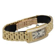 Thumbnail von Cartier Tank Américaine Lady 18K.Gold Ref.1710 Factory set Diamonds Full Serviced
