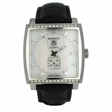  TAG Heuer Monaco Lady MOP Dial Factory Diamonds 