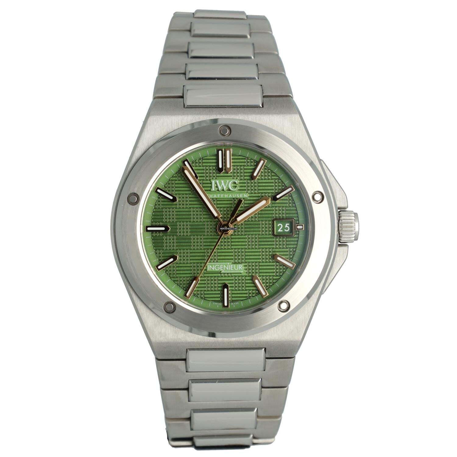  IWC Ingenieur Automatic 40 F1 Limited Edt. Green Like New 