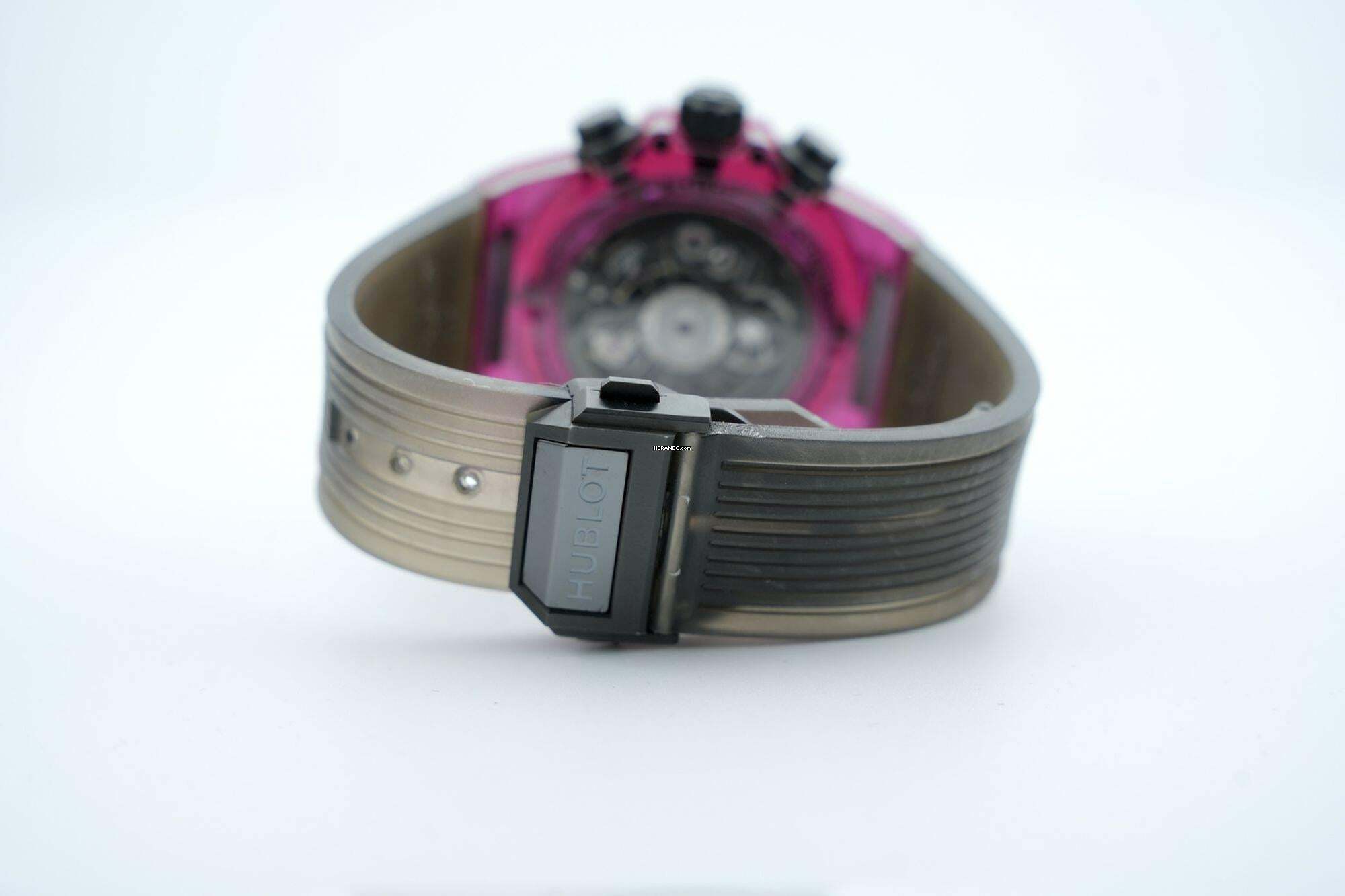 Thumbnail von Hublot Big Bang Unico 45mm Red Sapphire - With Box And Papers - With Additional Hublot Velcro Strap - 24 Months Warranty - 411.JR.4901.RT