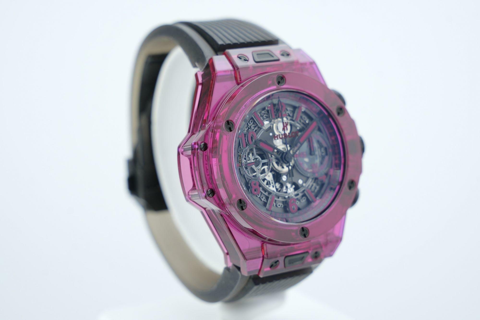 Thumbnail von Hublot Big Bang Unico 45mm Red Sapphire - With Box And Papers - With Additional Hublot Velcro Strap - 24 Months Warranty - 411.JR.4901.RT