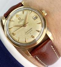 Thumbnail von Omega Seamaster Calendar Automatic Automatik Vintage Rose Gold Plated 2849 2849