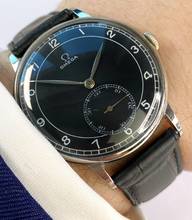 Thumbnail von Omega Serviced Oversize Jumbo 37mm Vintage Black Restored Sector Dial 2319 2319