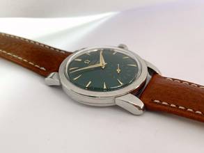 Thumbnail von Omega Seamaster Automatic Automatik Vintage Custom Green Dial Bumper Serviced 2766 2766