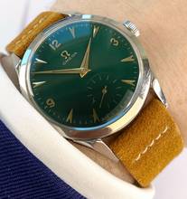 Thumbnail von Omega Classic Serviced Vintage Custom Green Dial 2605 2605
