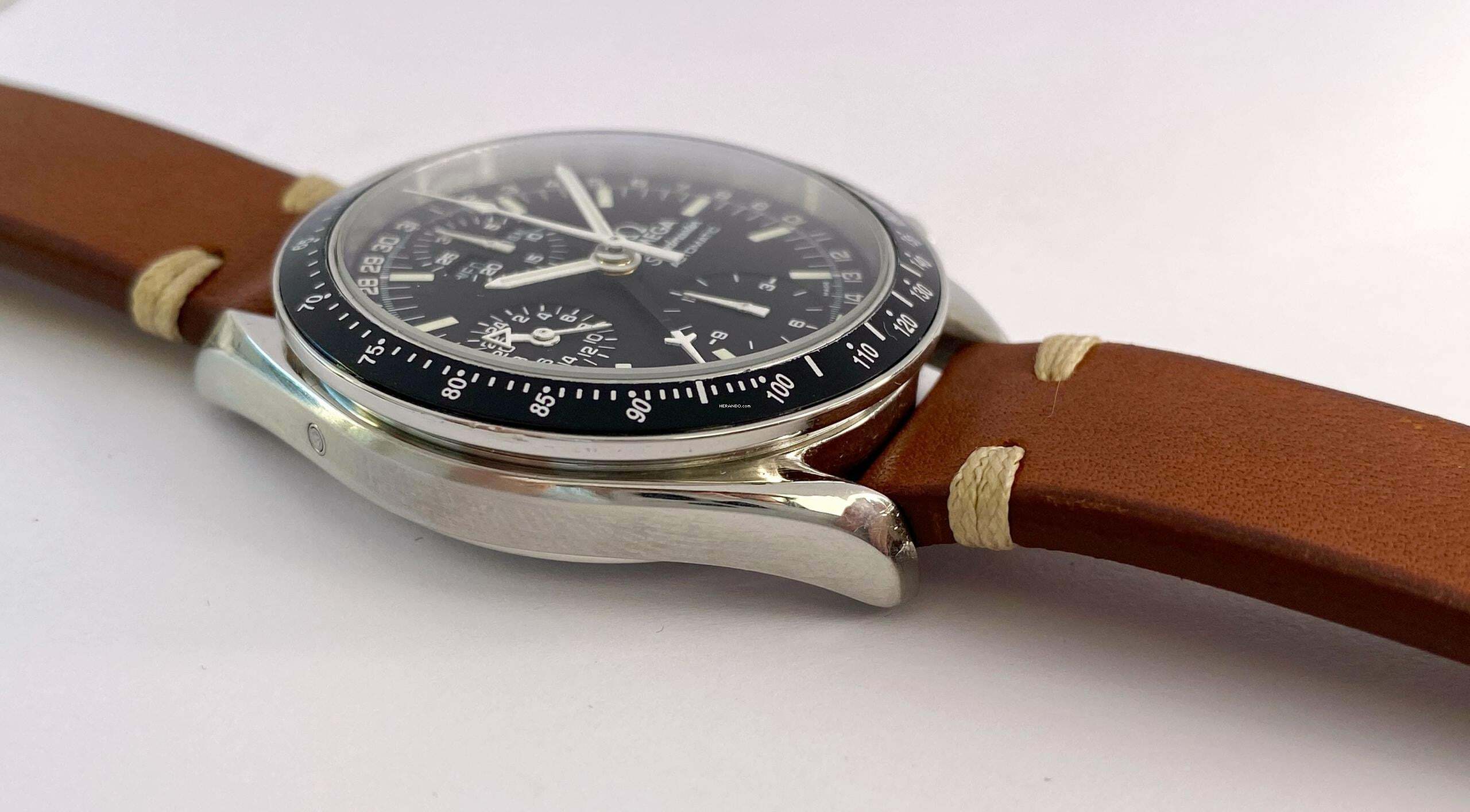 Thumbnail von Omega Speedmaster Vintage Automatic Automatik Triple Date FULL SET Serviced 38205000 38205000