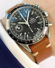Thumbnail von Omega Speedmaster Vintage Automatic Automatik Triple Date FULL SET Serviced 38205000 38205000