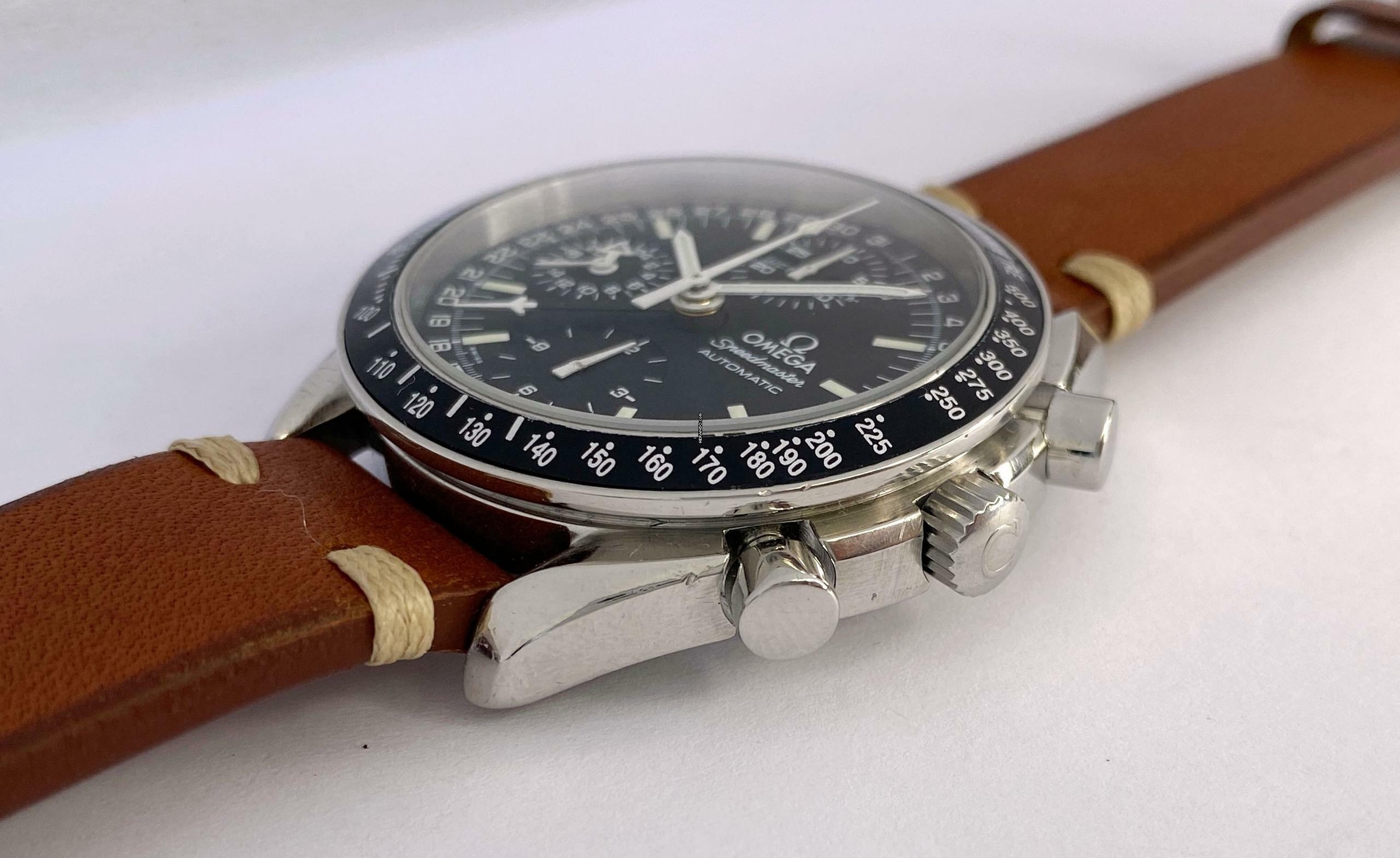 Thumbnail von Omega Speedmaster Vintage Automatic Automatik Triple Date FULL SET Serviced 38205000 38205000