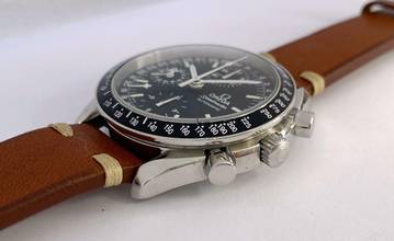 Thumbnail von Omega Speedmaster Vintage Automatic Automatik Triple Date FULL SET Serviced 38205000 38205000