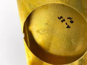 Thumbnail von Movado Serviced Vintage Chronometer Chronometre Tank Solid Gold Breguet-Numbered Dial