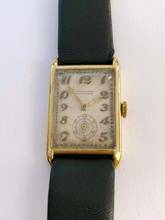 Thumbnail von Movado Serviced Vintage Chronometer Chronometre Tank Solid Gold Breguet-Numbered Dial