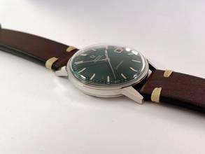 Thumbnail von Omega Seamaster Serviced Seamaster Automatic Automatik Vintage Custom Green Dial 166002 166002