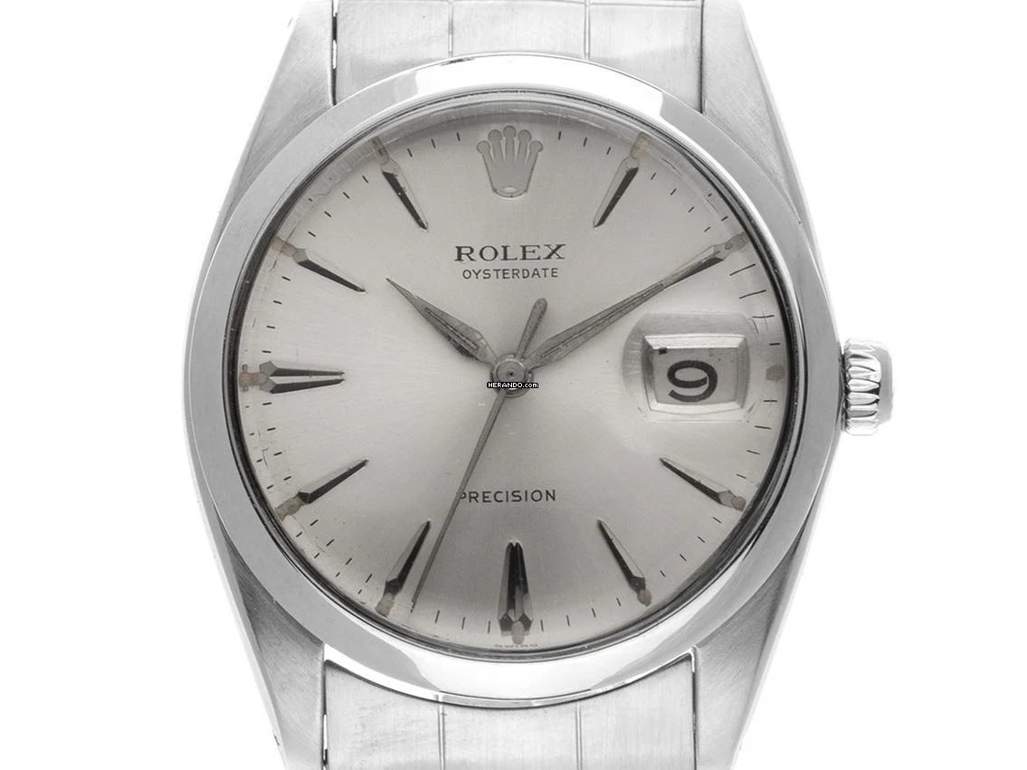  Rolex Oysterdate Precision open 6/9 Ref.6694 1964 Box&Beschreibung sehr gut Vintage Oysterdate Precision open 6/9 