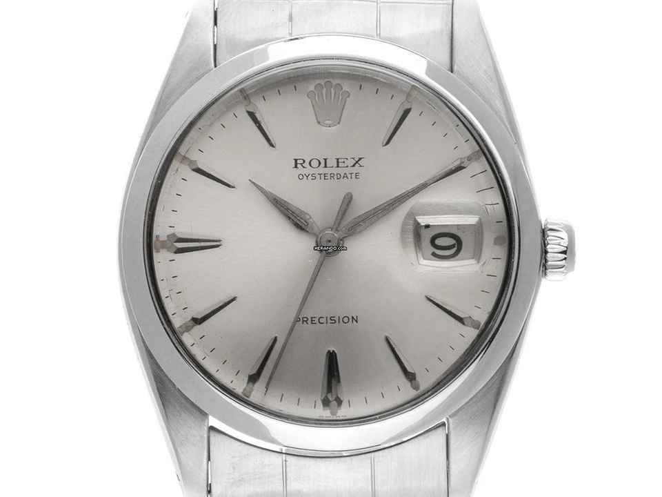  Rolex Oysterdate Precision open 6/9 Ref.6694 1964 Box&Beschreibung sehr gut Vintage Oysterdate Precision open 6/9 