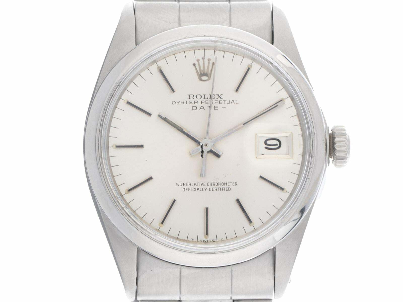  Rolex Oyster Perpetual Date Ref.1500 1969 original Box sehr gut Vintage Oyster Perpetual Date open 6/9 